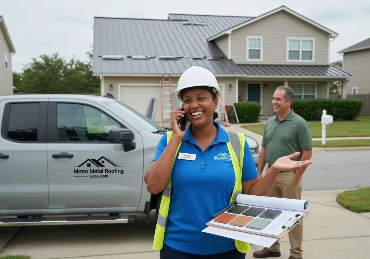 Storm Damage Metal Roof Repair in Hartford, AR